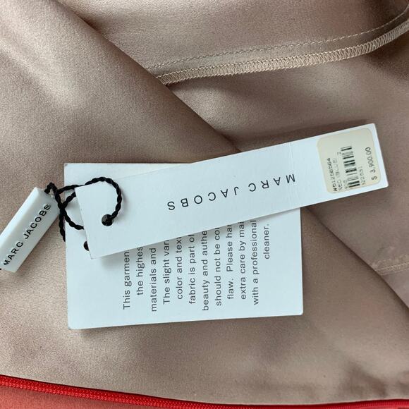 MARC JACOBS Size 2 Orange & Blue Polyester Blend Sequined Shift Dress - Picture 8 of 8